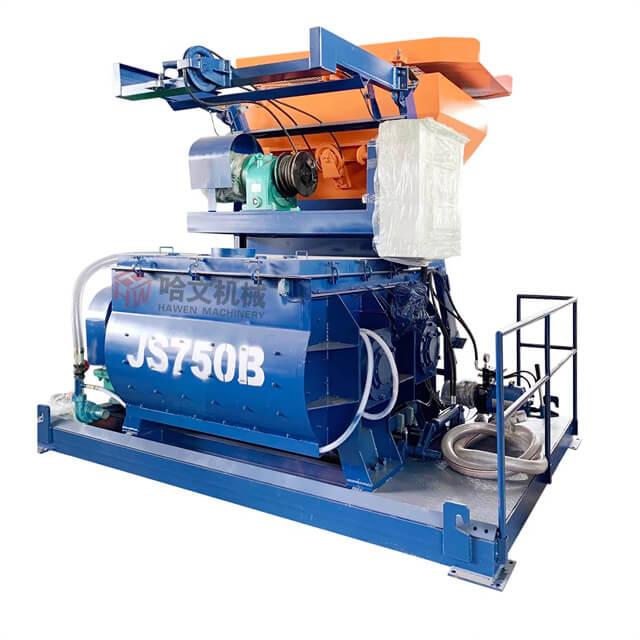 Twin-shaft Concrete Mixer