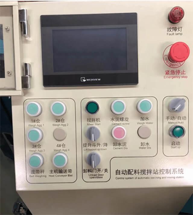 Planetary concrete mixer main parts Control Panel