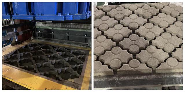 block interlocking paver making plant