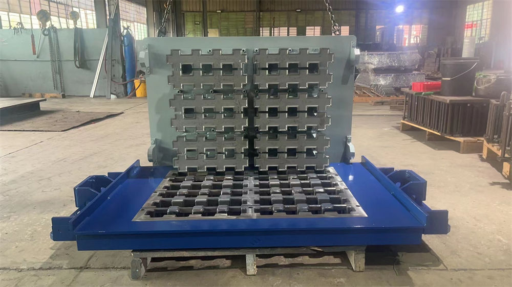 Concrete grass paver mold in Poland